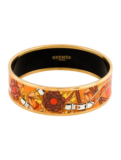 hermes bracelet uni bangle|hermes wide enamel bangle.